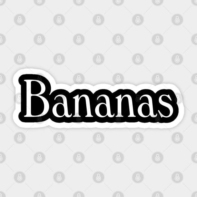 Bananas 1971 Sticker by The Daily Ghost